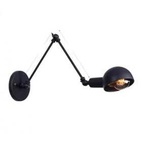 Rsylight Retro Metal Dekoratif Rustik Akrobatik Siyah Duvar Aplik