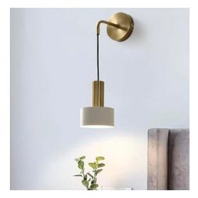 Rsylight Retro Metal Dekoratif Rustik Beyaz Modern Duvar Aplik