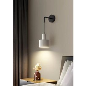 Rsylight Retro Metal Dekoratif Rustik Beyaz Modern Duvar Aplik