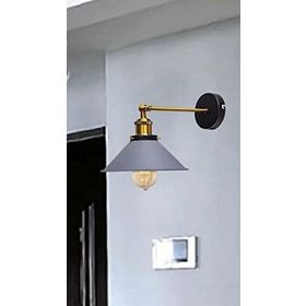 Rsylight Retro Metal Dekoratif Rustik Gri Mafsallı Duvar Aplik