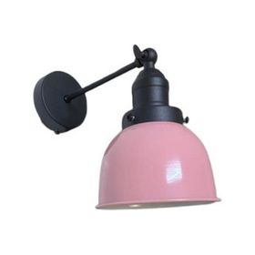 Rsylight Retro Metal Dekoratif Rustik Pembe Mafsallı Duvar Aplik