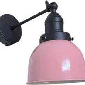 Rsylight Retro Metal Dekoratif Rustik Pembe Mafsallı Duvar Aplik