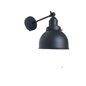 Rsylight Retro Metal Dekoratif Rustik Siyah Mafsallı Duvar Aplik