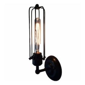 Rsylight Retro Metal Dekoratif Rustik Siyah Mafsallı Duvar Aplik