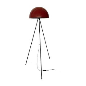 Rsylight Retro Metal Dekoratif Siyah Bordo 3 Ayaklı Köşe Lambası Lambader