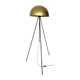 Rsylight Retro Metal Dekoratif Siyah Gold 3 Ayaklı Köşe Lambası Lambader