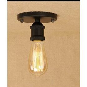 Rsylight Retro Metal Dekoratif Siyah Tavan Plofyoner Avize