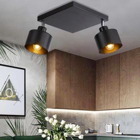 Rsylight Retro Metal Dekoratif Siyah Tavan Plofyoner Avize