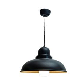 Rsylight Retro Metal Dekoratif Tekli Siyah Rustik Sarkıt Avize