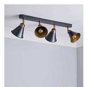 Rsylight Retro Metal Dekotatif Rustik Masa Üstü 4'lü Sıralı Avize