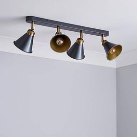 Rsylight Retro Metal Dekotatif Rustik Masa Üstü 4'lü Sıralı Avize