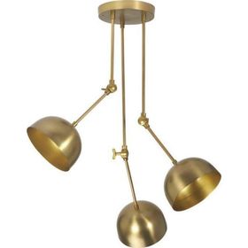 Rsylight Retro Metal Eskitme Kaplama Akrobatik Mafsallı Dekoratif Rustik 3'lü Avize