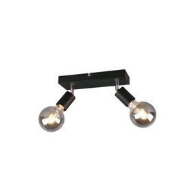 Rsylight Retro Metal Modern Spor 2'li Mafsallı Siyah Spot Avize