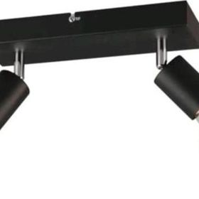 Rsylight Retro Metal Modern Spor 2'li Mafsallı Siyah Spot Avize
