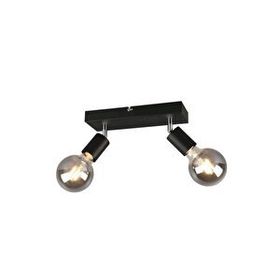 Rsylight Retro Metal Modern Spor 2'li Mafsallı Siyah Spot Avize