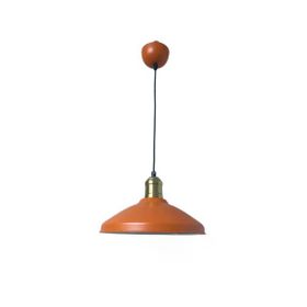 Rsylight Retro Metal Rustik Dekoratif 25 cm Turuncu Tekli Sarkıt Avize