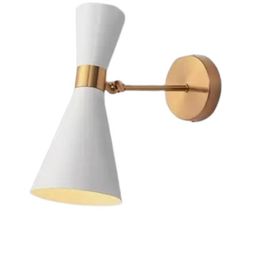 Rsylight Retro Metal Rustik Hareketli Dekoratif Beyaz Vintage Duvar Aplik