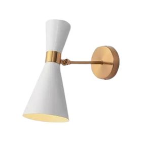Rsylight Retro Metal Rustik Hareketli Dekoratif Beyaz Vintage Duvar Aplik