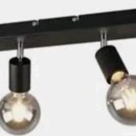 Rsylight Retro Metal Rustik Mafsallı 4'lü Siyah Modern Spor Spot Avize
