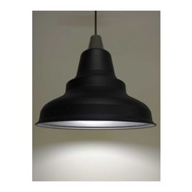 Rsylight Retro Metal Sarkıt Rustik Tekli Sarkıt Siyah İçi Beyaz Cafe Mutfak Aydınlatma Avize