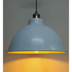 Rsylight Retro Metal Sarkıt Rustik Tekli Sarkıt Siyah İçi Beyaz Cafe Mutfak Aydınlatma Avize