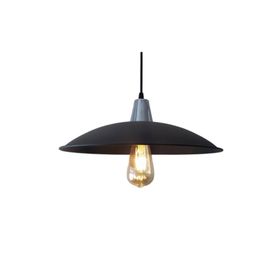 Rsylight Retro Metal Sarkıt Rustik Tekli Sarkıt Siyah Krom Askılı Avize