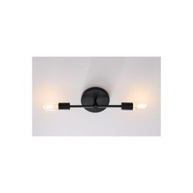 Rsylight Retro Metal Siyah 2'li Tavan Plofyoner Rustik Avize