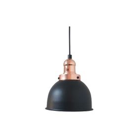 Rsylight Retro Metal Siyah Bakır Duylu Tekli Dekoratif Rustik Sarkıt Avize