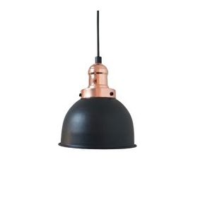 Rsylight Retro Metal Siyah Bakır Duylu Tekli Dekoratif Rustik Sarkıt Avize