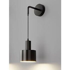 Rsylight Retro Metal Siyah Dekoratif Rustik Duvar Aplik