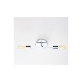 Rsylight Retro Modern Krom 2'li Tavan Plofyoner Rustik Avize
