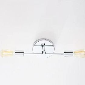 Rsylight Retro Modern Krom 2'li Tavan Plofyoner Rustik Avize