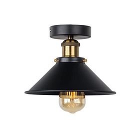 Rsylight Retro Plofonyer Tavan Siyah Rustik Avize