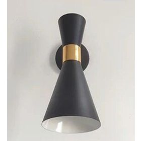 Rsylight Retro Rustik Dekoratif Metal Siyah Mafsallı Vintage Aplik