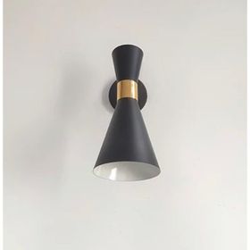 Rsylight Retro Rustik Dekoratif Metal Siyah Mafsallı Vintage Aplik