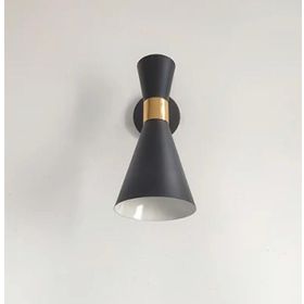 Rsylight Retro Rustik Dekoratif Metal Siyah Mafsallı Vintage Aplik