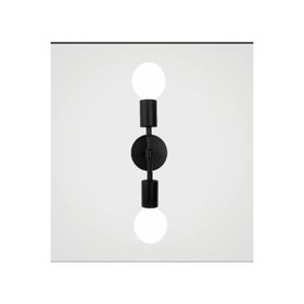 Rsylight Retro Siyah Metal 2'li Dekoratif Rustik Duvar Aplik
