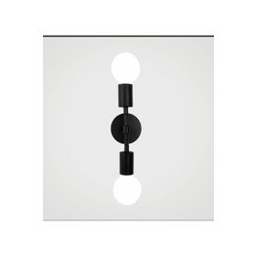 Rsylight Retro Siyah Metal 2'li Dekoratif Rustik Duvar Aplik