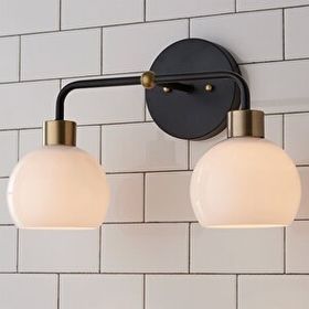 Rsylight Retro Siyah Metal 2'li Dekoratif Rustik Duvar Aplik