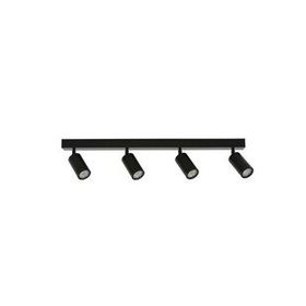 Rsylight RY802196SY Metal Modern Spor 4'lü Siyah Mafsallı Beyaz Ampullü Led Spot Avize