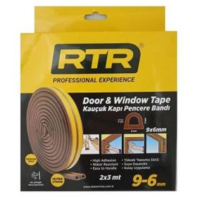 RTR Kahverengi 2 x 3 m Kauçuk Kapı Pencere Bandı