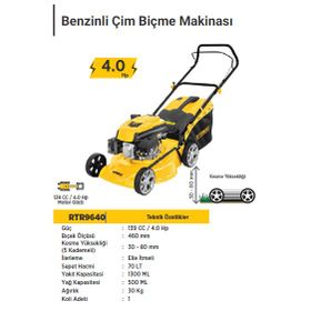 Rtr Max RTR9640 139 cc / 4.0 Hp Benzinli Çim Biçme Makinesi
