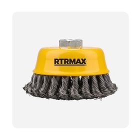 RTRMAX 100 mm Burgulu Çanak Fırça