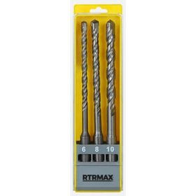 RTRMAX RBS003 Sds Plus 3'lü Matkap Uç Seti