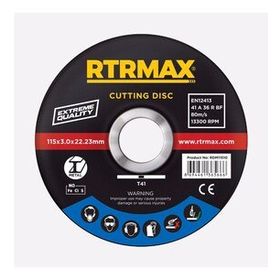 RTRMAX RDM11530 115x3x22 mm Metal Kesme Diski