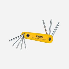 RTRMAX RH03848 Karbon Çeliği 8'li Torx Çakı Allen Anahtar Seti