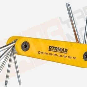 RTRMAX RH03848 Karbon Çeliği 8'li Torx Çakı Allen Anahtar Seti
