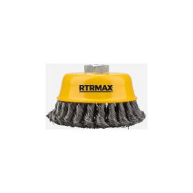 RTRMAX RH22110 100 mm Burgulu Çanak Fırça
