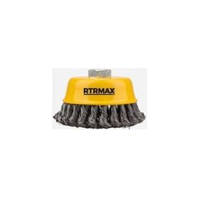 RTRMAX RH22110 100 mm Burgulu Çanak Fırça