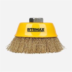 RTRMAX RH22210 100 mm Saçaklı Çanak Fırça